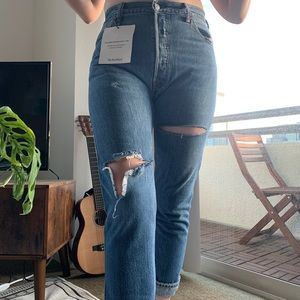 Re/Done Straight Leg Jeans